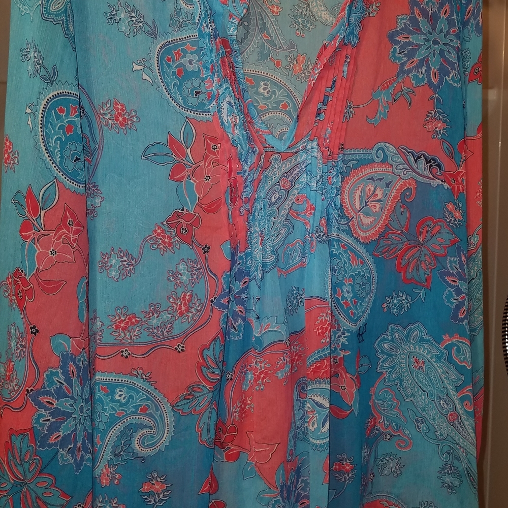 Long sleeve blouse.  Very pretty on.